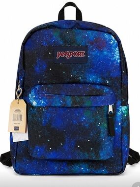 Jansport Galaxy Print Backpack in Blue and Black New with tags